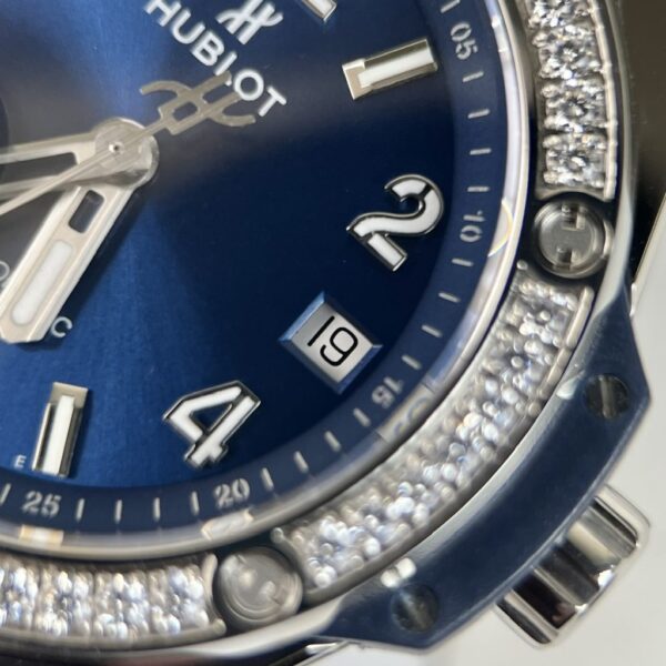 Swiss 1:1 Hublot Replica 1:1 Watch Big Bang One Click Blue Dial With Diamond benzene 38mm - Top Watch - Image 5