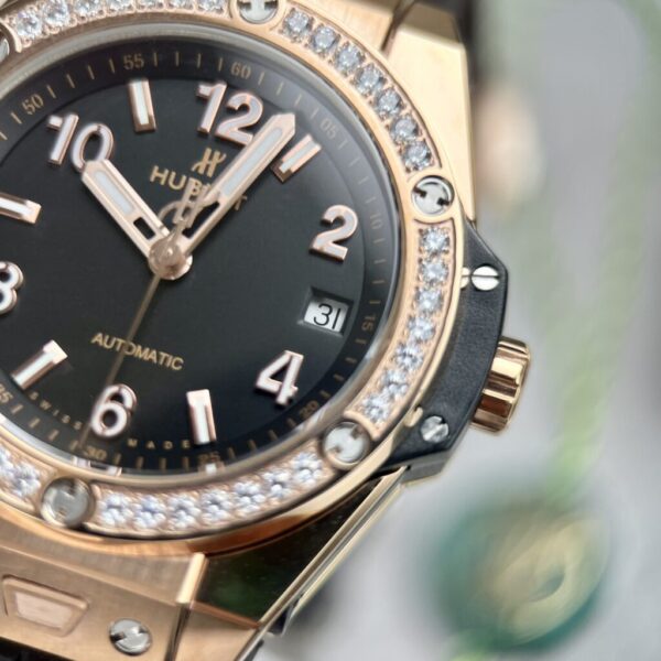 Best Fake Hublot Replica 1:1 Watch Big Bang One Click King Gold Diamond Bezel HBF 39mm - Top Watch - Image 4