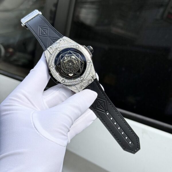Replica Hublot Replica 1:1 Watch Big Bang Sang Bleu Titanium With Full Stone 44mm - Top Watch - Image 3