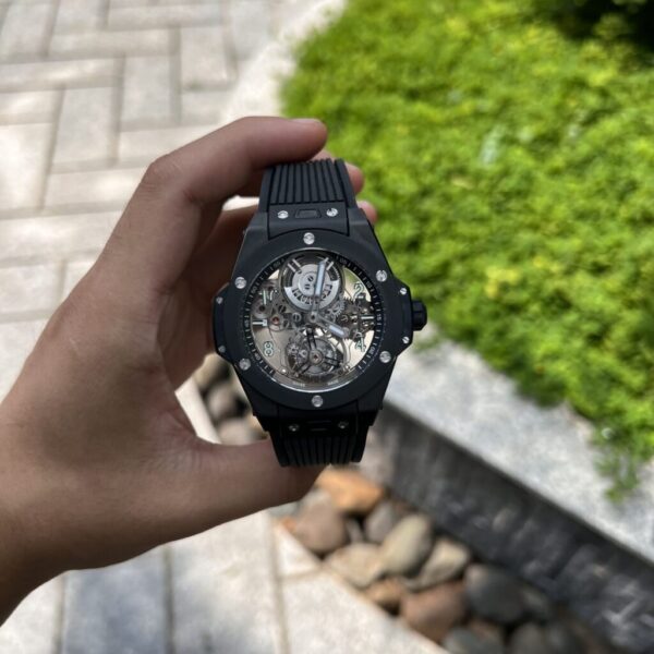 Replica Hublot Replica 11 Watch Big Bang Tourbillon Black Ceramic Case JB Factory 45mm - Top Watch - Image 2