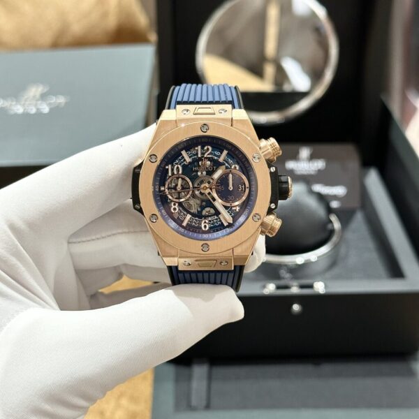 Replica Hublot Replica 1:1 Watch Big Bang Unico King Gold Blue 44mm - Top Watch