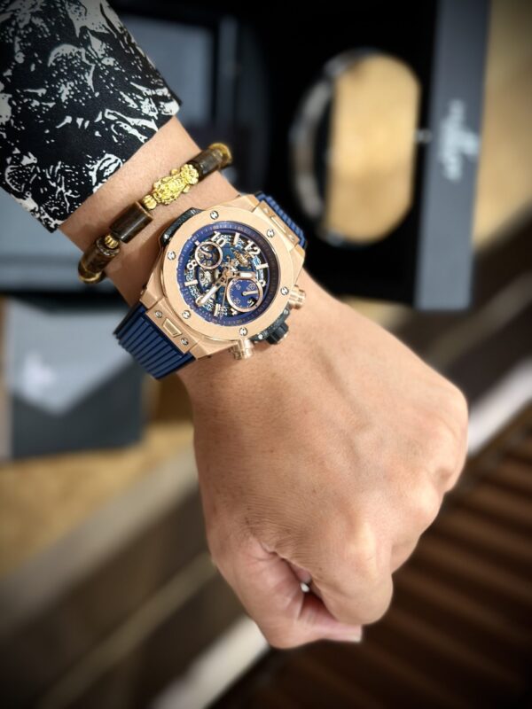 Replica Hublot Replica 1:1 Watch Big Bang Unico King Gold Blue 44mm - Top Watch - Image 5