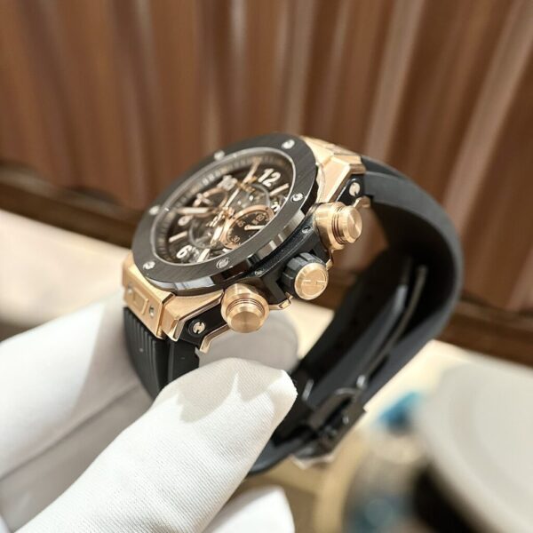 Swiss 1:1 Hublot Replica 1:1 Watch Big Bang Unico King Gold Demi Black BBF Factory 44mm - Top Watch - Image 2