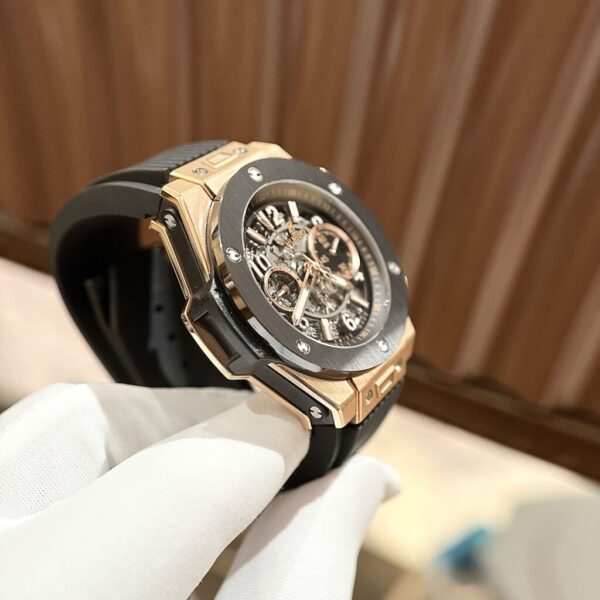 Swiss 1:1 Hublot Replica 1:1 Watch Big Bang Unico King Gold Demi Black BBF Factory 44mm - Top Watch - Image 3