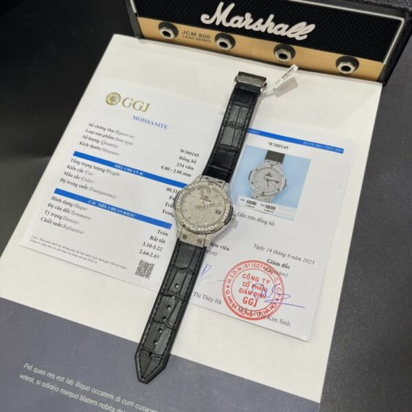 Swiss 1:1 Hublot Replica 11 Watch Classic Fusion Full Diamond Moissanite 38mm - Top Watch