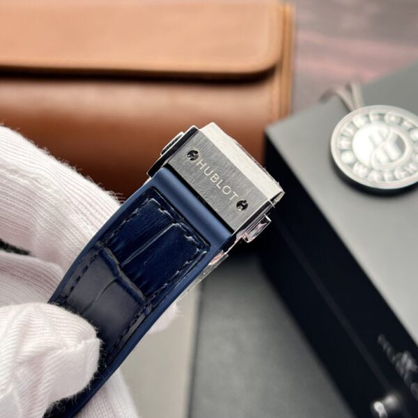 Best Fake Hublot Replica 11 Watch Classic Fusion Full Moissanite Diamond Case Charcoal Blue 38mm - Top Watch - Image 5