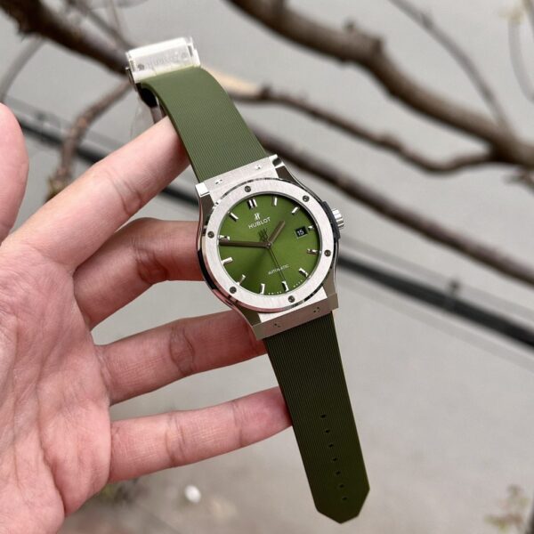 Best Fake Hublot Replica 11 Watch Classic Fusion Green Dial Factory JJ+ 42mm - Top Watch - Image 2