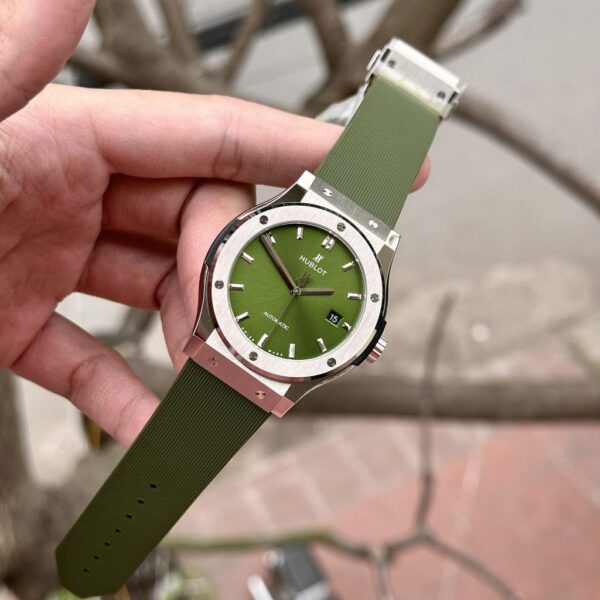 Best Fake Hublot Replica 11 Watch Classic Fusion Green Dial Factory JJ+ 42mm - Top Watch - Image 3