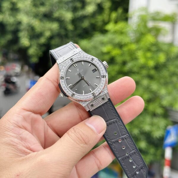 Swiss 1:1 Hublot Replica 1:1 Watch Classic Fusion Grey Stone Dial HB Factory 38mm - Top Watch