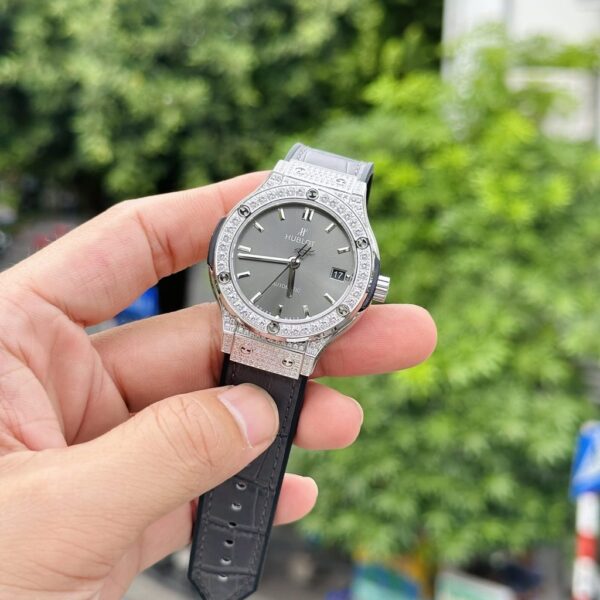 Swiss 1:1 Hublot Replica 1:1 Watch Classic Fusion Grey Stone Dial HB Factory 38mm - Top Watch - Image 3