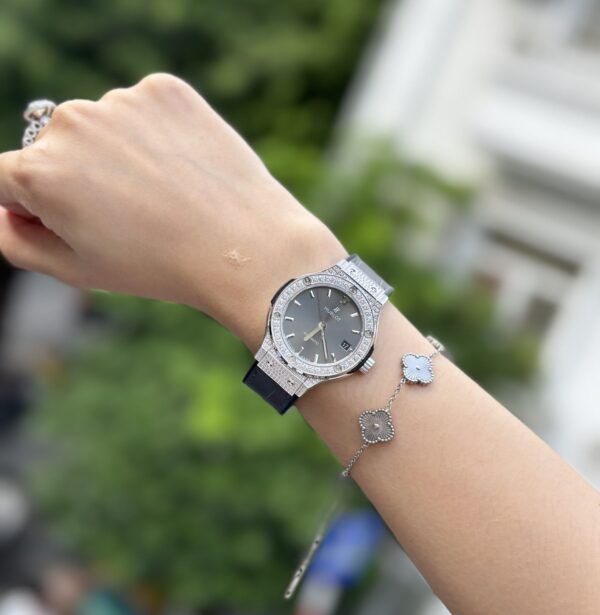 Swiss 1:1 Hublot Replica 1:1 Watch Classic Fusion Grey Stone Dial HB Factory 38mm - Top Watch - Image 6