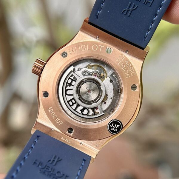 Swiss 1:1 Hublot Replica 1:1 Watch Classic Fusion King Gold Blue Dial JJF Factory 42mm - Top Watch - Image 6