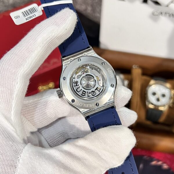 Swiss 1:1 Hublot Replica 11 Watch Classic Fusion Titanium Blue Dial With Moissanite Case 38mm - Top Watch - 图片 6