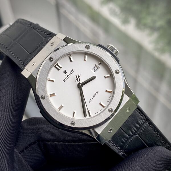 Swiss 1:1 Hublot Replica 1:1 Watch Classic Fusion White Dial JJF Factory 42mm - Top Watch - Image 2