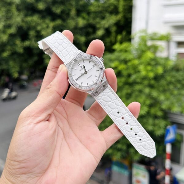 Swiss 1:1 Hublot Replica 1:1 Watch Classic Fusion White Dial With Stone HB Factory 38mm - Top Watch - 图片 2