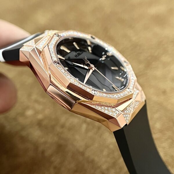 Best Fake Hublot Replica 1:1 Watch Orlinski King Gold Demi With Moissanite Diamond 40mm - Top Watch - Image 4