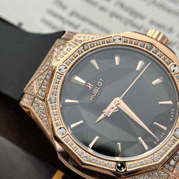 Replica Hublot Replica 1:1 Watch Orlinski King Gold Full Diamonds Black 40mm - Top Watch - Image 2