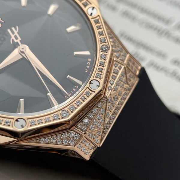 Replica Hublot Replica 1:1 Watch Orlinski King Gold Full Diamonds Black 40mm - Top Watch - Image 3