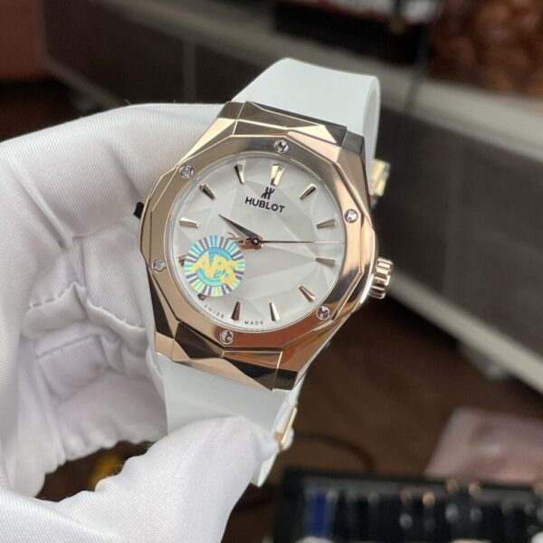 Swiss 1:1 Hublot Replica 1:1 Watch Orlinski King Gold White Rubber Strap APS 40mm - Top Watch
