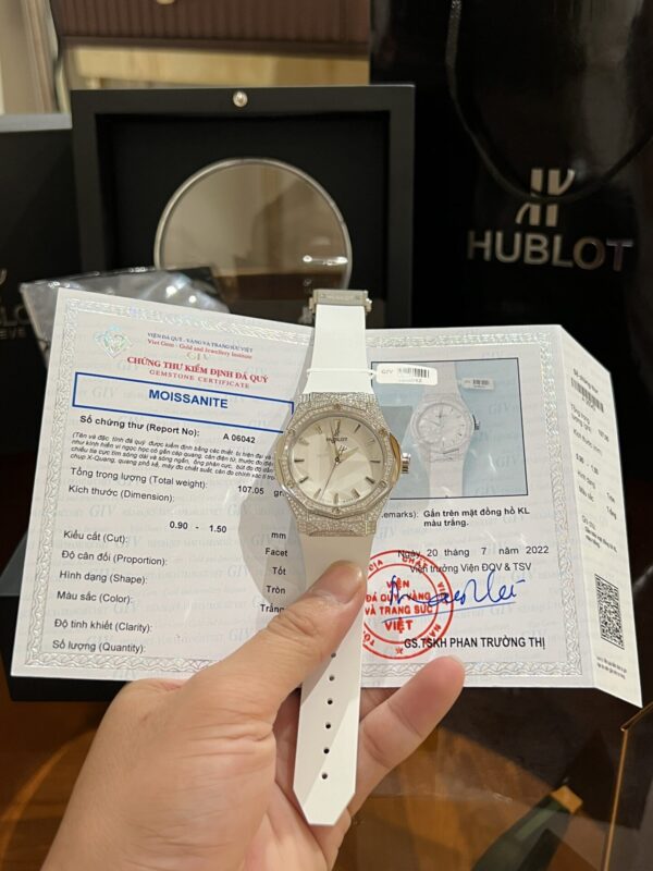 Best Fake Hublot Replica 1:1 Watch Orlinski White Full Moissanite Diamond 40mm - Top Watch