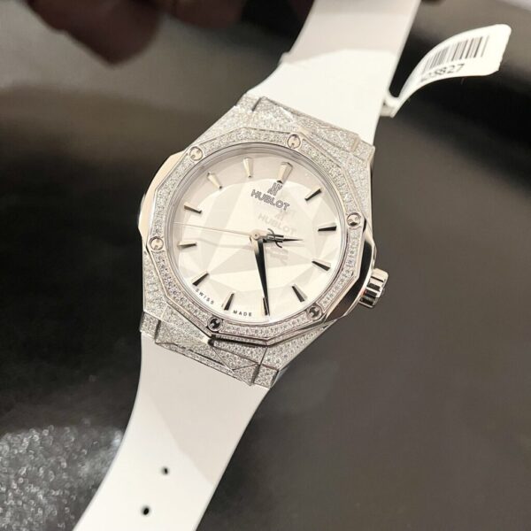 Best Fake Hublot Replica 1:1 Watch Orlinski White Full Moissanite Diamond 40mm - Top Watch - Image 3