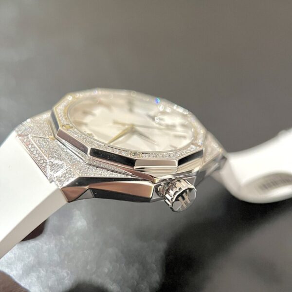 Best Fake Hublot Replica 1:1 Watch Orlinski White Full Moissanite Diamond 40mm - Top Watch - Image 5
