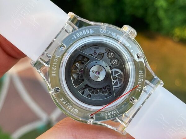 Best Fake Hublot Replica 1:1 Watch Takashi Murakami Transparent Case Rubber Strap 42mm - Top Watch - Image 6