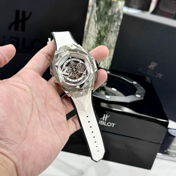 Swiss 1:1 Hublot Replica 1:1 Watches Big Bang Sang Bleu ll Titanium Men's Rubber Strap Factory BBF 45mm - Top Watch