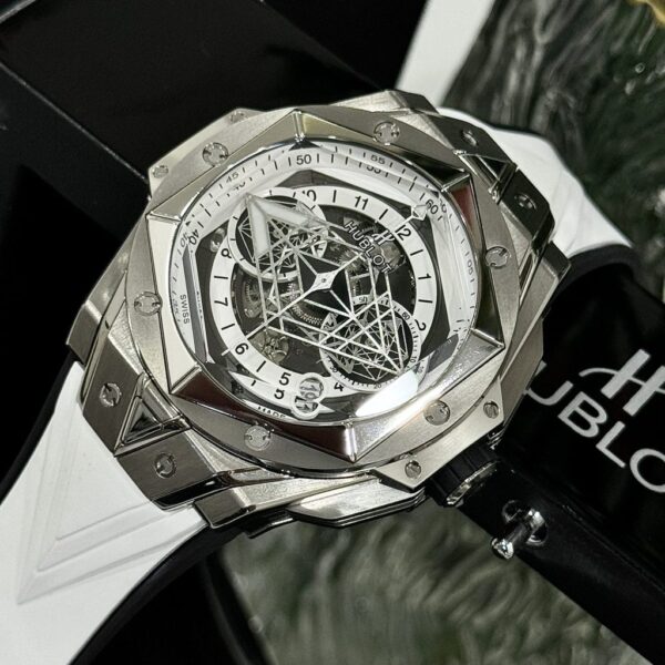 Swiss 1:1 Hublot Replica 1:1 Watches Big Bang Sang Bleu ll Titanium Men's Rubber Strap Factory BBF 45mm - Top Watch - Image 2