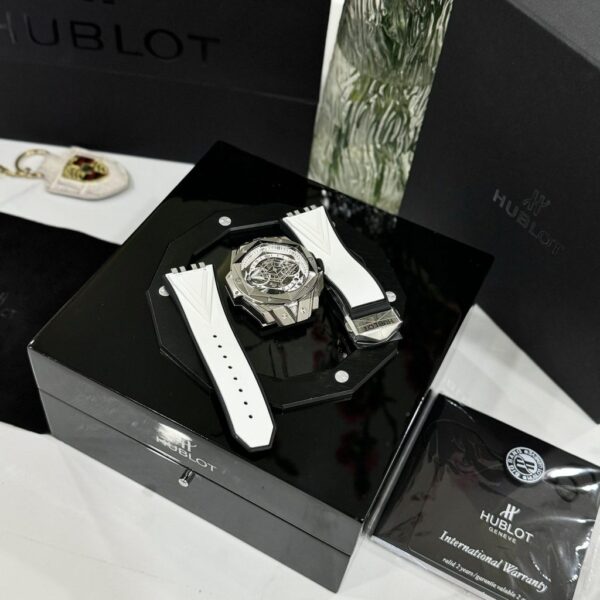Swiss 1:1 Hublot Replica 1:1 Watches Big Bang Sang Bleu ll Titanium Men's Rubber Strap Factory BBF 45mm - Top Watch - Image 4