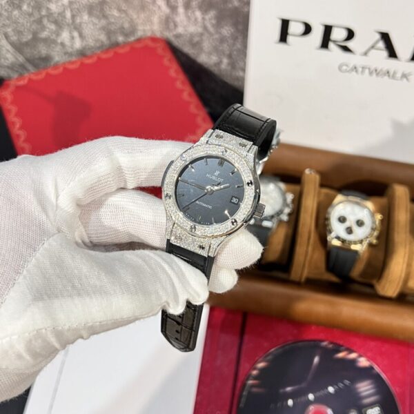 Best Fake Hublot Replica 11 With Classic Fusion Titanium Black Dial With Moissanite Case 38mm - Top Watch - Image 4