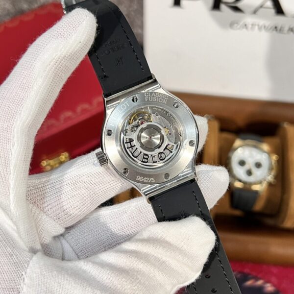 Best Fake Hublot Replica 11 With Classic Fusion Titanium Black Dial With Moissanite Case 38mm - Top Watch - Image 5