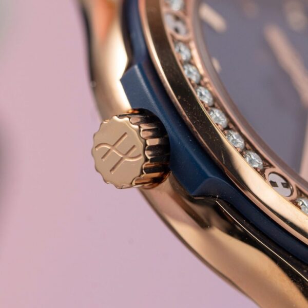 Swiss 1:1 Hublot Replica Watch Classic Fusion King Gold Blue Dial Moissanite Diamond Bezel 38mm - Top Watch - Image 6