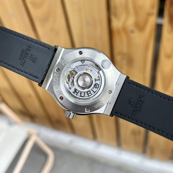 Best Fake Hublot Replica Watch Classic Fusion Titanium Black Leather Strap JJF 2023 42mm - Top Watch - Image 6