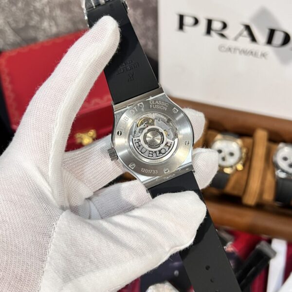 Best Fake Hublot Replica Watch Classic Fusion Titanium Gray Dial With Moissanite Bezel 42mm - Top Watch - Image 4