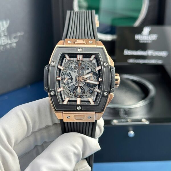Best Fake Hublot Spirit Of Big Bang King Gold Replica Watch Rubber Strap 42mm - Top Watch