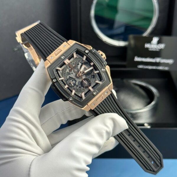 Best Fake Hublot Spirit Of Big Bang King Gold Replica Watch Rubber Strap 42mm - Top Watch - Image 2