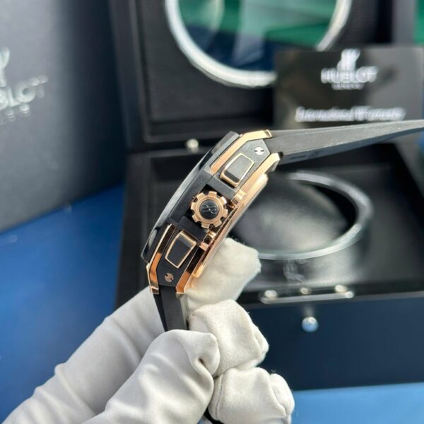 Best Fake Hublot Spirit Of Big Bang King Gold Replica Watch Rubber Strap 42mm - Top Watch - Image 4