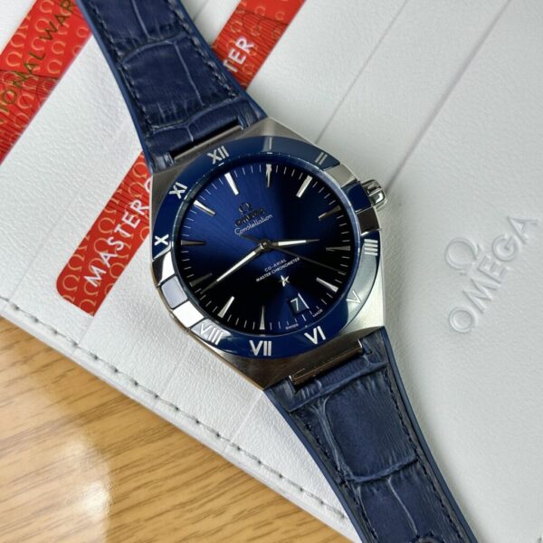 Best Fake Omega Replica 1:1 Watch Constellation Blue Leather Strap VS Factory 41mm - Top Watch - 图片 2