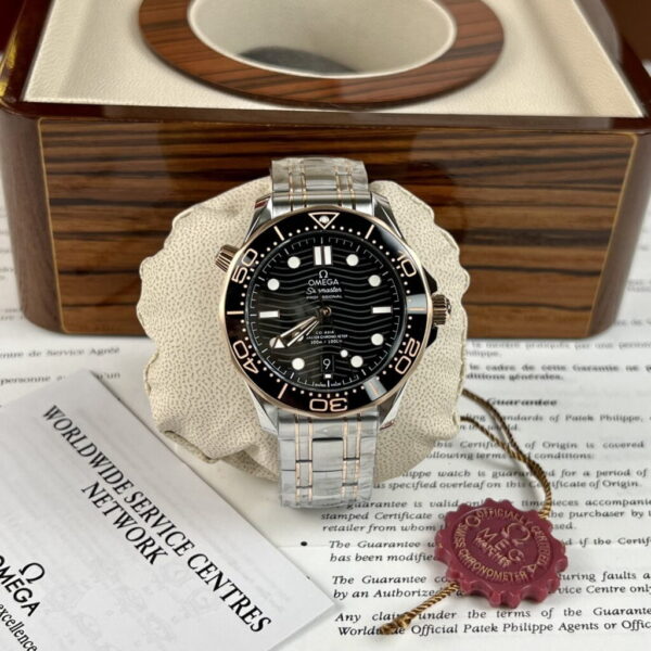 Swiss 1:1 Omega Replica 1:1 Watch Seamaster Black Wave Pattern Demi Factory VS 42mm - Top Watch