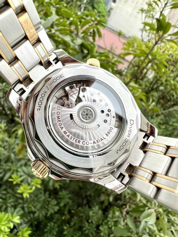 Replica Omega Replica 1:1 Watch Seamaster Diver 300m Chronometer Blue Demi Gold 42mm - Top Watch - Image 7