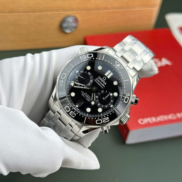 Swiss 1:1 Omega Seamaster Diver 300M Chronograph Replica 11 Watch Black Dial N1 Factory 44mm - Top Watch - Image 2