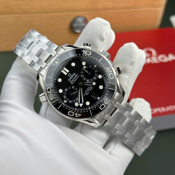 Swiss 1:1 Omega Seamaster Diver 300M Chronograph Replica 11 Watch Black Dial N1 Factory 44mm - Top Watch - Image 3