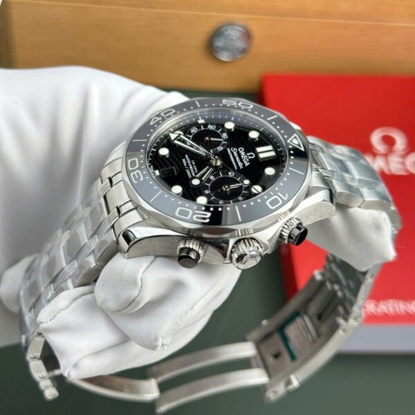 Swiss 1:1 Omega Seamaster Diver 300M Chronograph Replica 11 Watch Black Dial N1 Factory 44mm - Top Watch - Image 5
