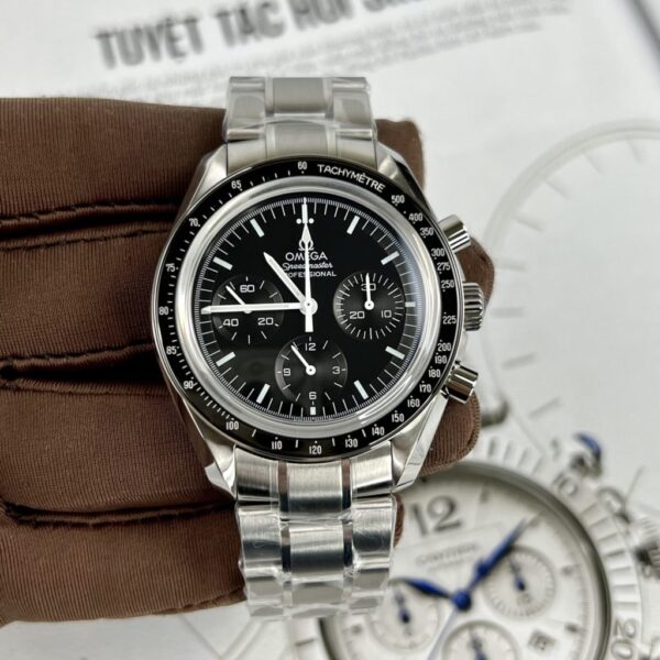 Best Fake Omega SpeedMaster Moonwatch Chronograph Replica 11 Watches Black Dial 42mm - Top Watch