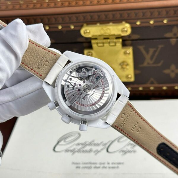 Swiss 1:1 Omega Speedmaster White Ceramic Replica Watch Best Fake Quality N1 Factory 44mm - Top Watch - Image 11