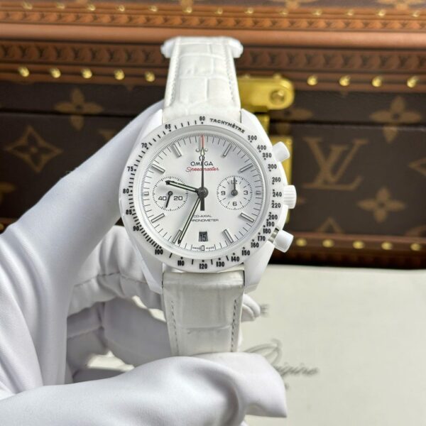 Swiss 1:1 Omega Speedmaster White Ceramic Replica Watch Best Fake Quality N1 Factory 44mm - Top Watch - Image 2