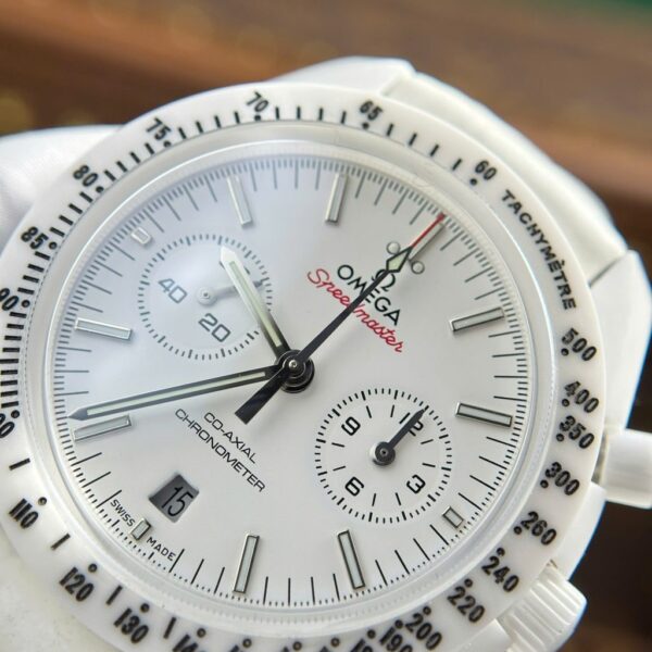 Swiss 1:1 Omega Speedmaster White Ceramic Replica Watch Best Fake Quality N1 Factory 44mm - Top Watch - Image 8