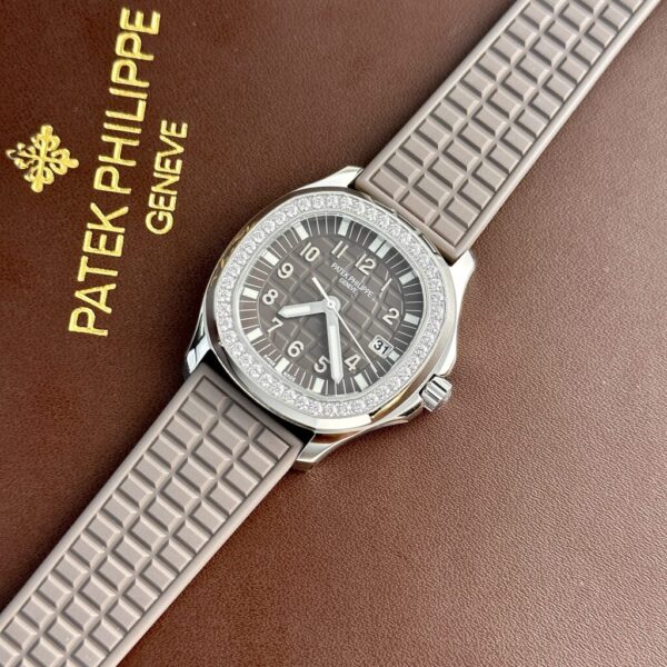 Swiss 1:1 Patek Philippe Aquanaut 5067 Replica 1:1 Watch Gray With Diamonds Bezel PPF 35.6mm - Top Watch - Image 2