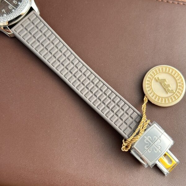 Swiss 1:1 Patek Philippe Aquanaut 5067 Replica 1:1 Watch Gray With Diamonds Bezel PPF 35.6mm - Top Watch - Image 6